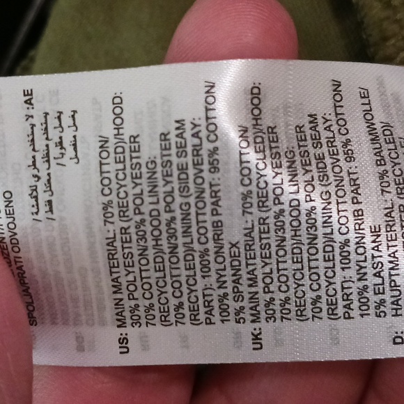 Adidas Mens Sprt Pullover Hoodie    Olive/Black Size Medium - Picture 11 of 11